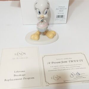 Lenox A Presents From Tweety, March. With crystal birthstone,